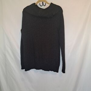 Daisy Fuentes Black Cowl Neck Sweater Size 1X #190